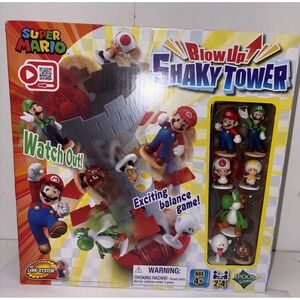 NEW Super Mario Blow Up! Shaky Tower‎ Balancing Game